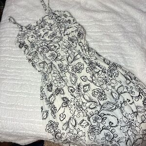 Maurices Monochrome Floral Midi Dress